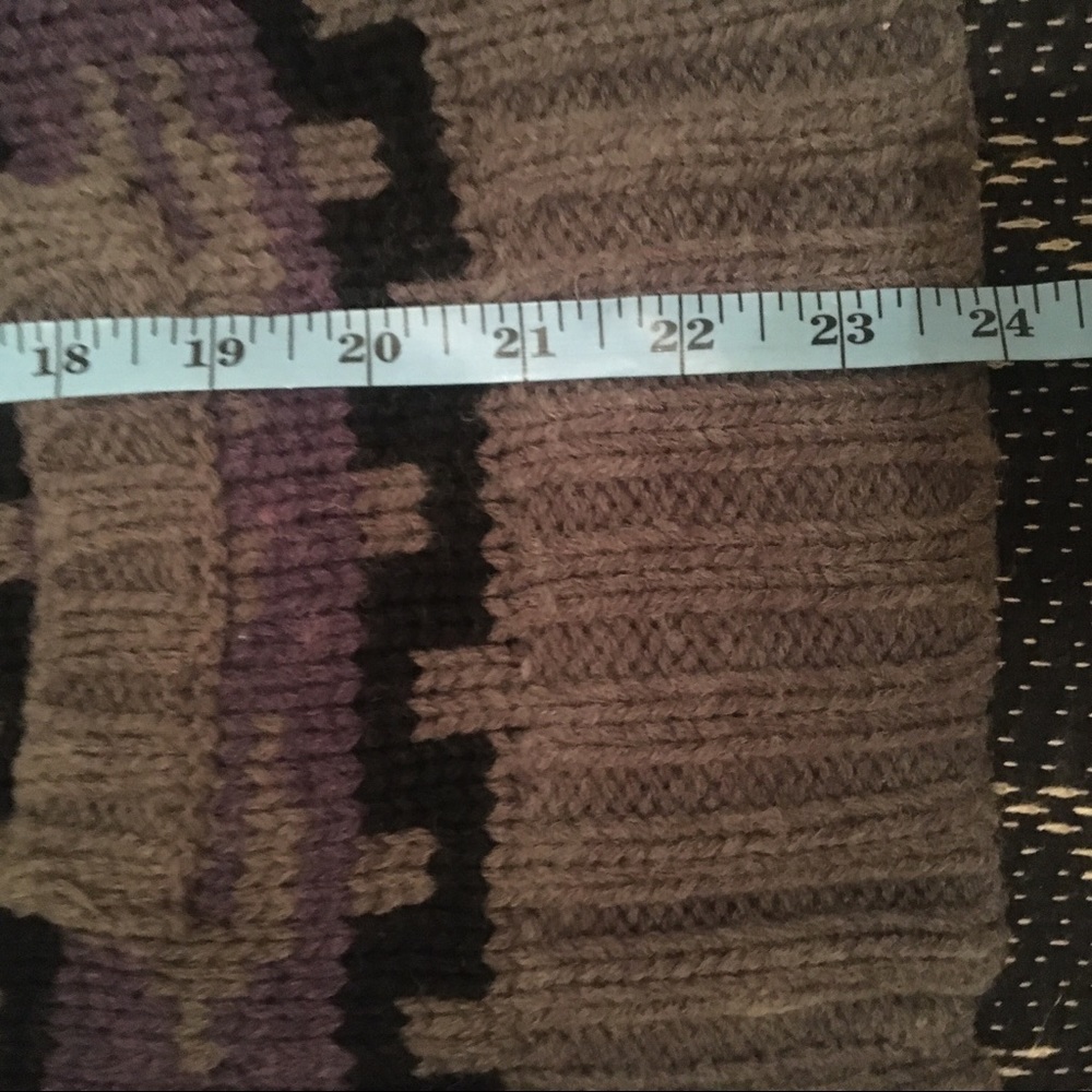 Kismet Zipper Sweater Purple Black Grey Size Med - Picture 9 of 11